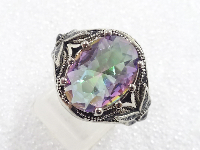 COLORED STONE FASHION RING / JP SIZE 17